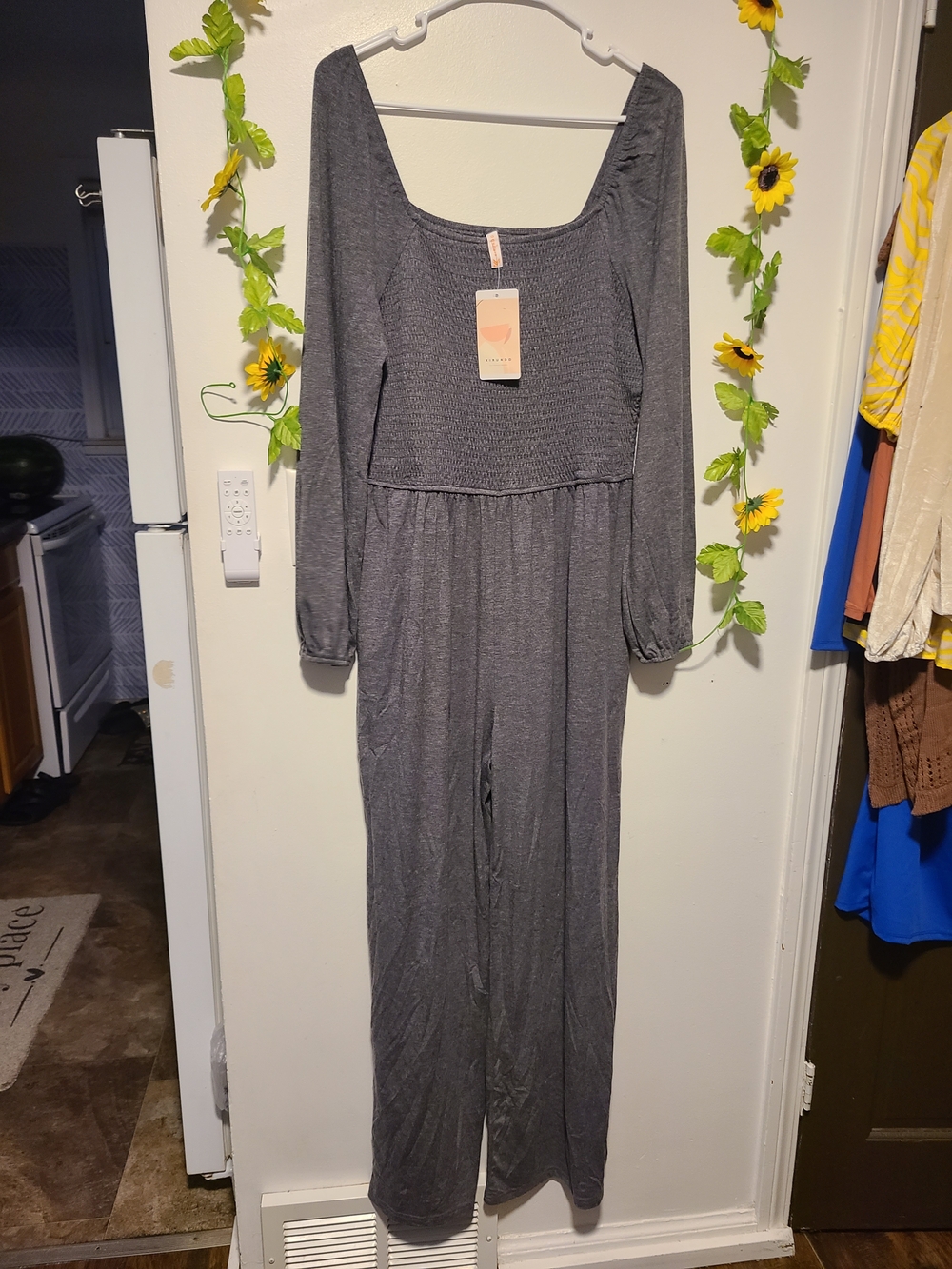Nwt Kirundo Large Grey Romper Pants Suit